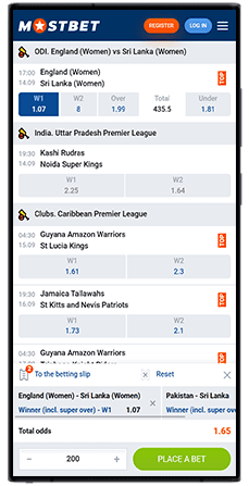 betting mostbet app