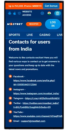 mostbet app updates & support