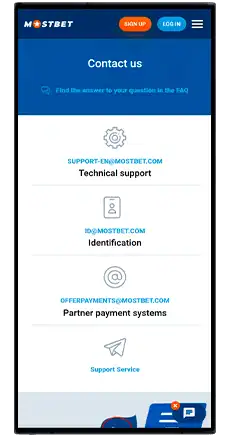 mostbet support